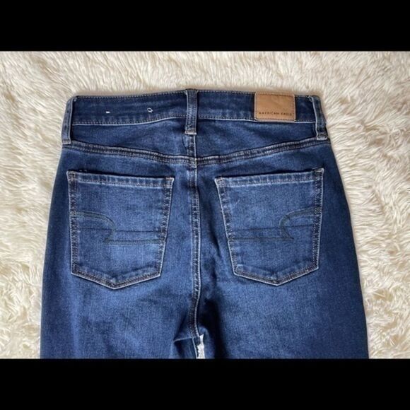 EUC American Eagle 360 Next Level Stretch Super High Rise Jegging size 2 Short - Picture 7 of 11